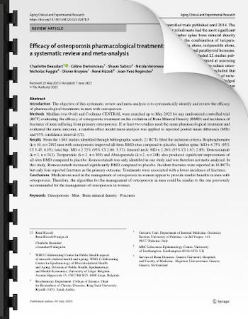 Efficacy of osteoporosis pharmacological treatments in men: a systematic review and meta‐analysis